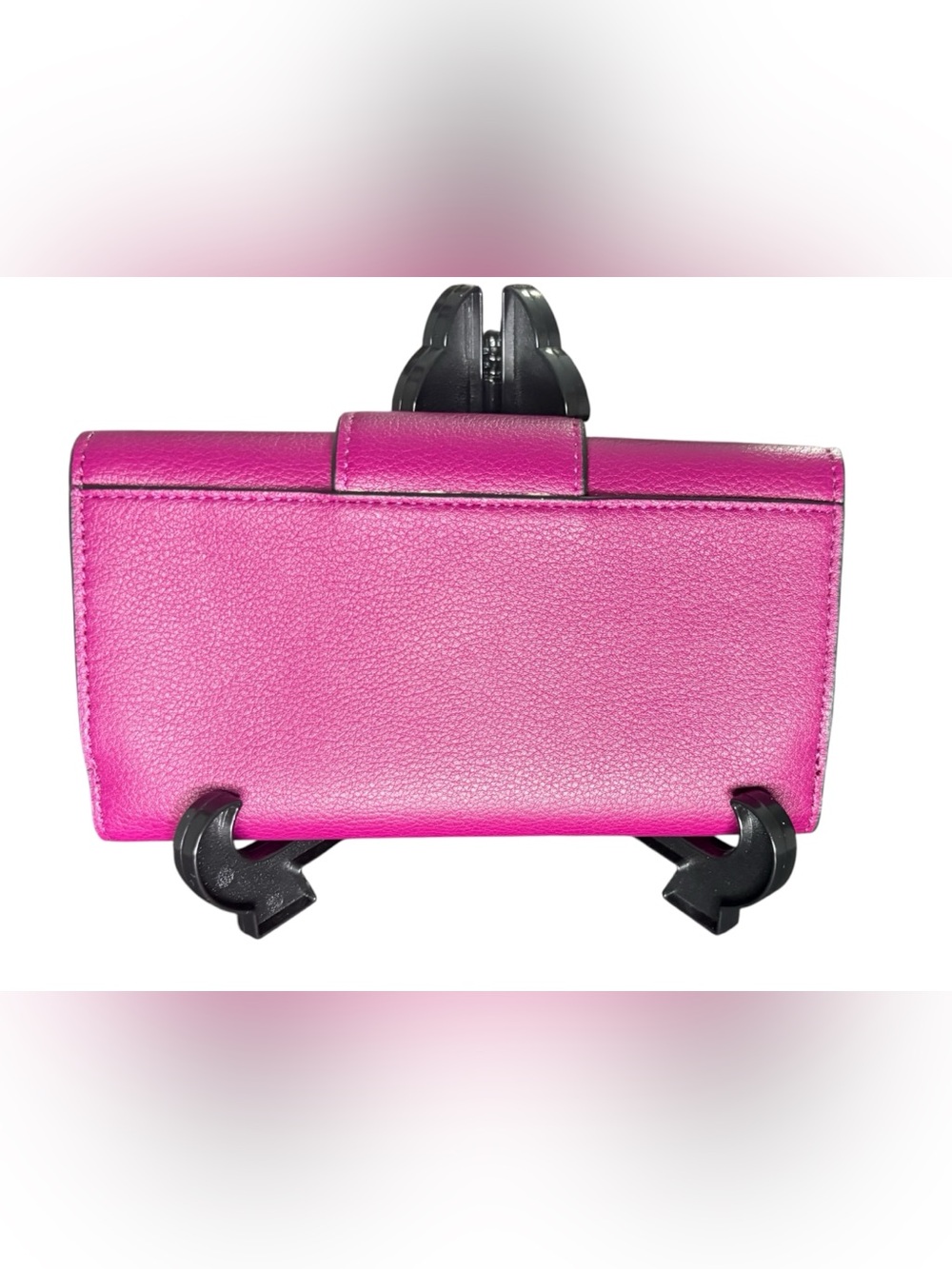 Calvin Klein Lock Large Trifold Wallet in magenta/fuchsia pink - Picture 2 of 11